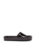 Khaite - Venice Patent-leather Slides - Womens - Black