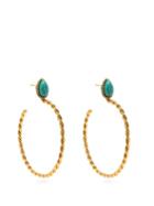 Matchesfashion.com Sylvia Toledano - Turquoise Hoop Earrings - Womens - Blue