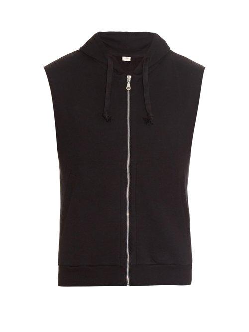 Matchesfashion.com The White Briefs - Son Sleeveless Hooded Sweatshirt - Mens - Black