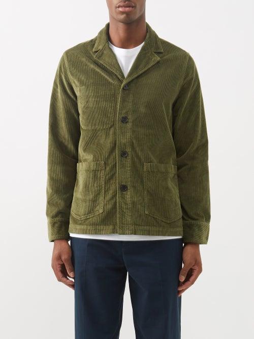Officine Gnrale - Benjamin Corduroy Overshirt - Mens - Green