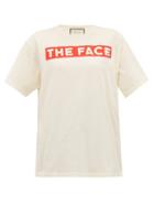 Matchesfashion.com Gucci - The Face Print Cotton Jersey T Shirt - Womens - White