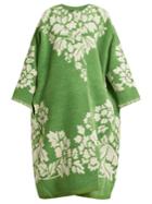 Marit Ilison Reversible Floral-jacquard Cotton-chenille Coat