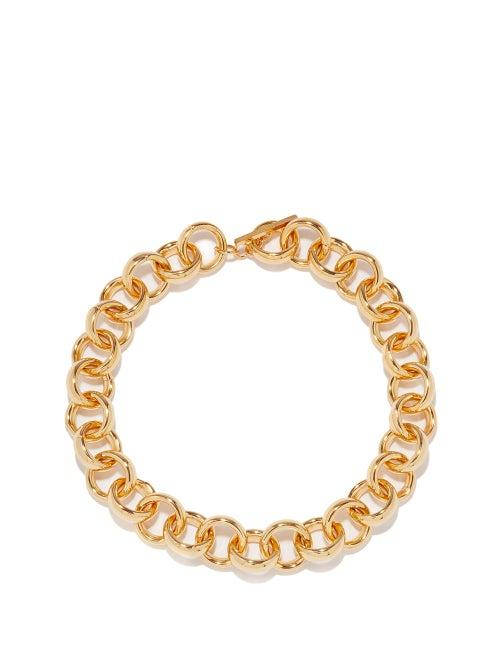 Saint Laurent - Round-link Lariat Necklace - Womens - Gold