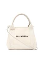 Matchesfashion.com Balenciaga - Cabas Xs Logo Print Tote Bag - Womens - Beige Multi