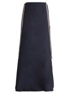 Matchesfashion.com On The Island - Nevis Self Tie Maxi Skirt - Womens - Navy