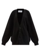 Ladies Rtw Raey - Recycled Wool-blend Pocket Front Cardigan - Womens - Black