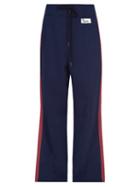 Ladies Rtw Marni - Side-stripe Jersey Track Pants - Womens - Blue Multi