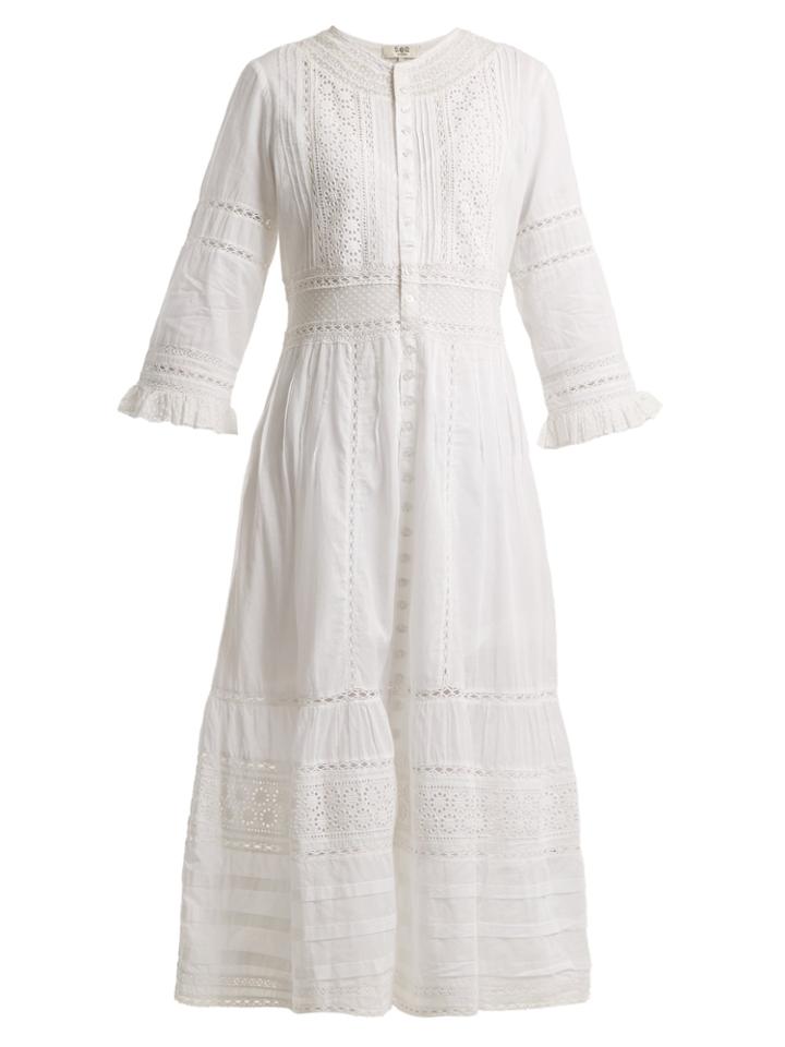 Sea Sevi Cotton-blend Lace Maxi Dress