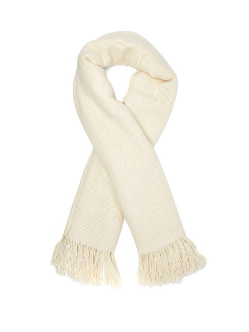 Matchesfashion.com Aessai - Brushed Baby-alpaca Scarf - Womens - White