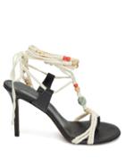 Matchesfashion.com Isabel Marant - Amopi Bead-embellished Rope Sandals - Womens - White