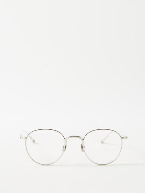 Matsuda - Round Titanium Glasses - Mens - Silver
