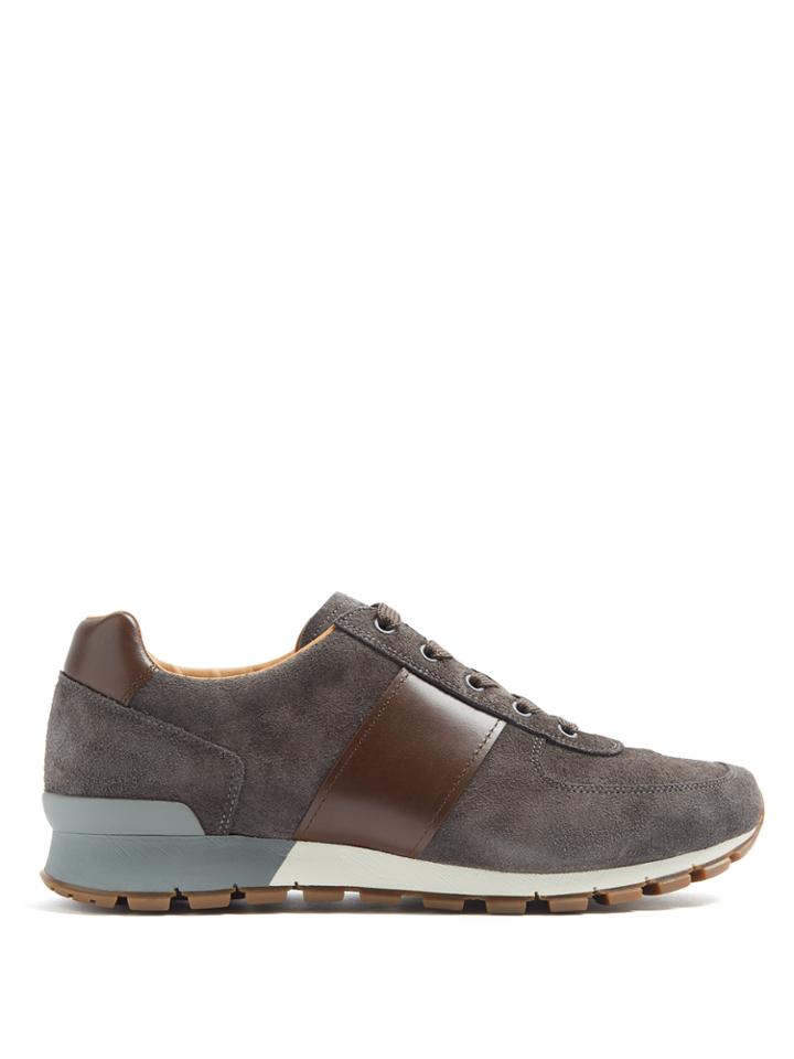 Prada Trace Low-top Suede Trainers