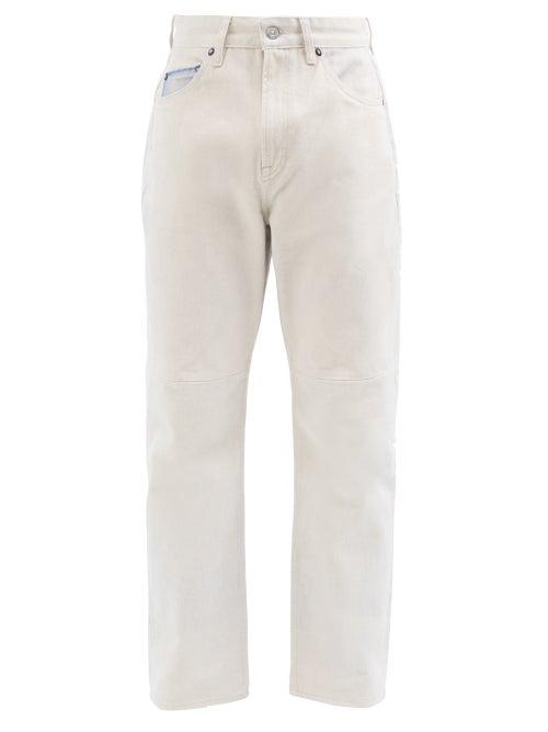 Our Legacy - Formal Rider Cut Trompe L'oeil Jeans - Mens - Beige Multi