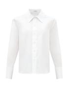 Matchesfashion.com Saint Laurent - Relaxed Silk Crepe De Chine Blouse - Womens - White