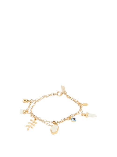 Matchesfashion.com Isabel Marant - Multi-charm Bracelet - Womens - Gold