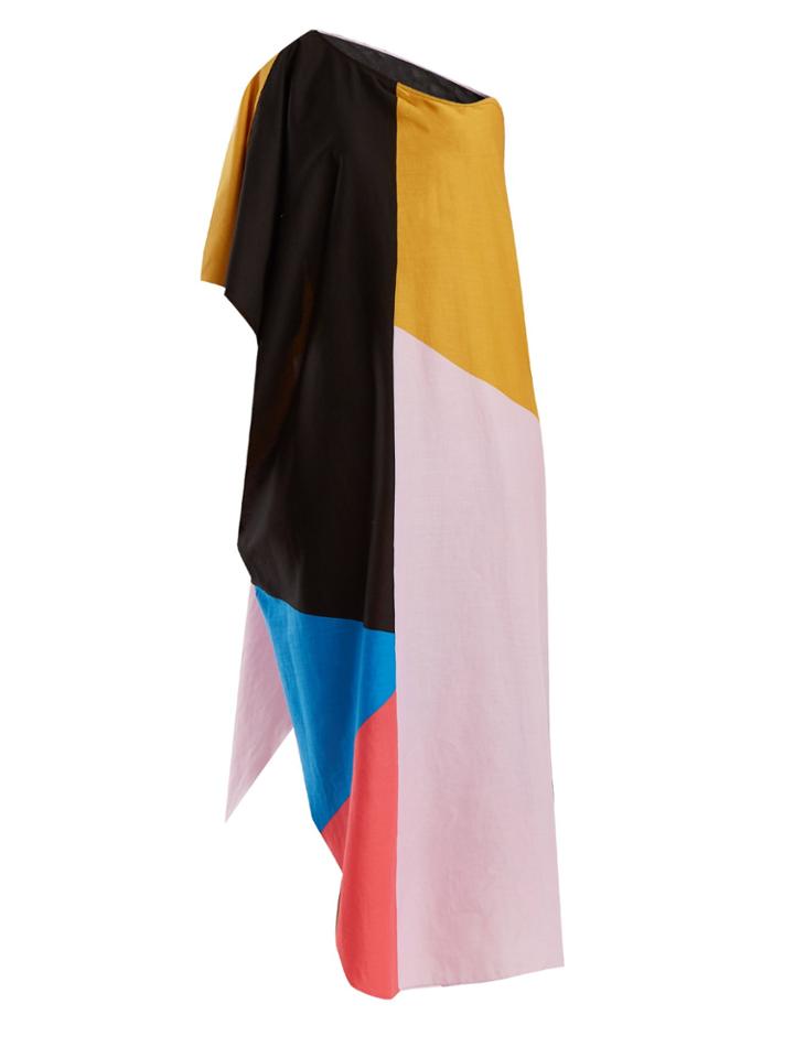 Mara Hoffman Noa Chapiteau-print One-shoulder Cotton Dress