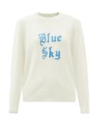 Bella Freud - Blue Sky-intarsia Merino Sweater - Womens - Ivory