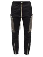 Rick Owens - Bauhaus Cotton-blend Jersey Cargo Trousers - Mens - Black