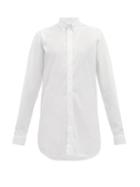 Matchesfashion.com Raey - Long Line Cotton Shirt - Womens - White