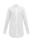 Matchesfashion.com Raey - Long Line Cotton Shirt - Womens - White
