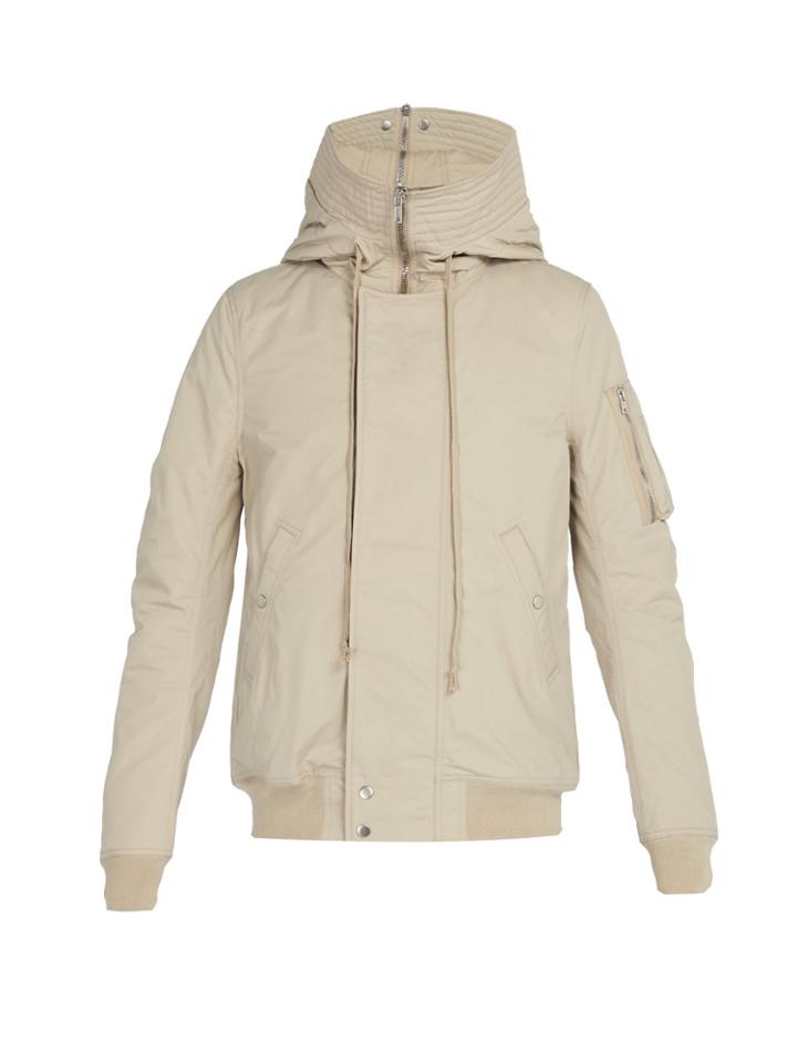 Rick Owens Hooded Shell Bomber Jacket