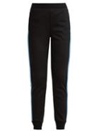 Matchesfashion.com Prada - Side Stripe Jersey Track Pants - Womens - Black