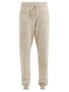 Matchesfashion.com Allude - Drawstring Wool And Cashmere Blend Track Pants - Womens - Brown