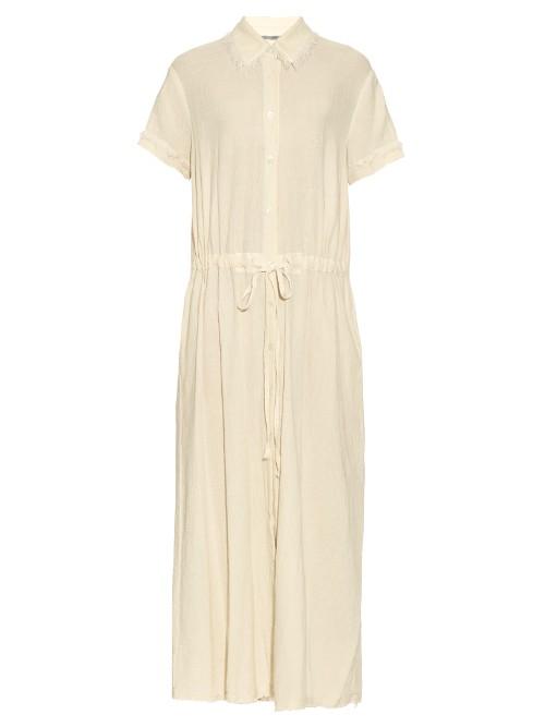 Raquel Allegra Drawstring-waist Cotton Shirtdress