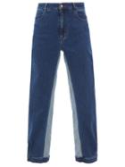 See By Chlo - Striped Cropped Jeans - Womens - Mid Denim