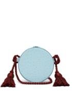 Matchesfashion.com Hillier Bartley - Tassel Embellished Leather Cross Body Bag - Womens - Light Blue