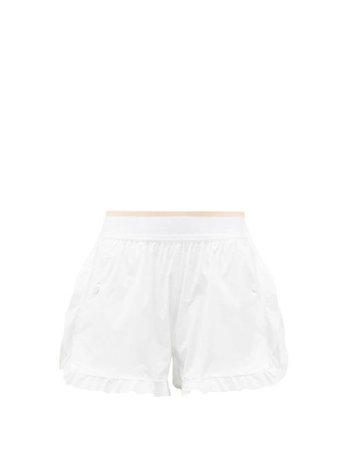 Matchesfashion.com Adidas By Stella Mccartney - Hiit Double Layer Performance Shorts - Womens - White