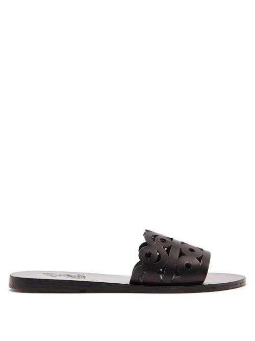 Matchesfashion.com Ancient Greek Sandals - Maistros Cut-out Leather Sandals - Womens - Black