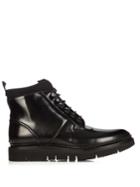 Oamc Leather And Neoprene Compression Ankle Boots