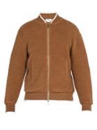 Thom Browne Camel Hair And Silk-blend Bomber Jacket