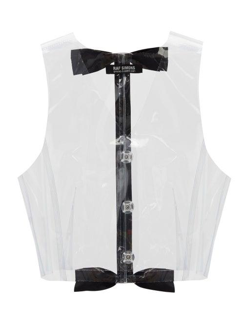 Matchesfashion.com Raf Simons - Bow-embellished Pvc Gilet - Womens - Clear
