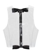 Matchesfashion.com Raf Simons - Bow-embellished Pvc Gilet - Womens - Clear