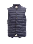 Brunello Cucinelli - Quilted Shell Gilet - Mens - Navy