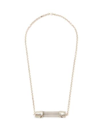 Matchesfashion.com Aris Schwabe - Crystal Necklace - Mens - Silver Multi