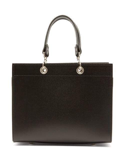 Matchesfashion.com Comme Des Garons Comme Des Garons - Small Recycled Leather Handbag - Womens - Black