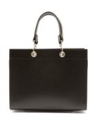 Matchesfashion.com Comme Des Garons Comme Des Garons - Small Recycled Leather Handbag - Womens - Black