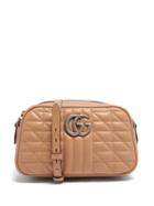 Gucci - Gg Marmont Leather Crossbody Bag - Womens - Beige