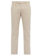Matchesfashion.com Salle Prive - Gehry Cotton Blend Chino Trousers - Mens - Beige