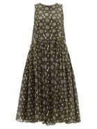 Matchesfashion.com S Max Mara - Murano Dress - Womens - Green Multi