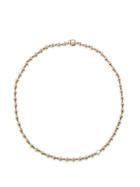 Jessica Mccormack - Ball 'n' Chain Diamond & 18kt Rose-gold Necklace - Womens - Gold Multi
