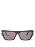Givenchy - 4g-logo Flat-top Acetate Sunglasses - Womens - Black