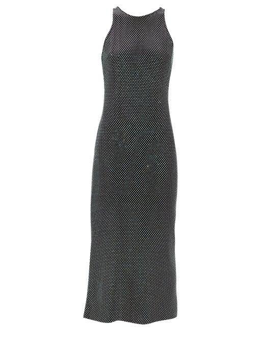 Matchesfashion.com David Koma - Crystal-embellished Mesh Midi Dress - Womens - Black