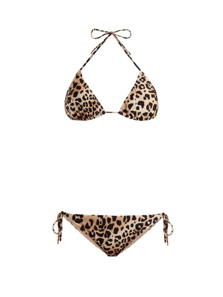 Adriana Degreas X Charlotte Olympia Leopard-print Bikini