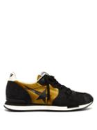 Matchesfashion.com Golden Goose Deluxe Brand - Running Suede And Velvet Trainers - Womens - Black Gold