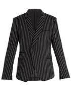 Haider Ackermann Shawl-lapel Pinstriped Wool Blazer