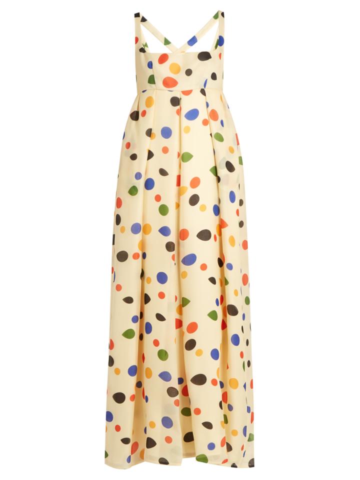 Emilia Wickstead Trudy Tear Empire-waist Silk Gown